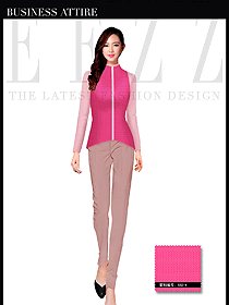 時尚淺紅色女職業(yè)裝馬夾服裝款式圖338