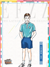 原創(chuàng)設(shè)計(jì)短袖男款學(xué)生服校服款式圖062