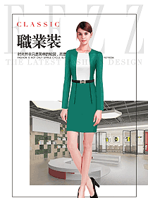 OL時尚女職業裝夏裝制服設計圖745