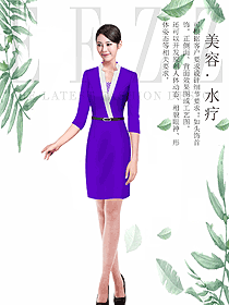 時尚水療spa會所總臺收銀接待制服設計圖418