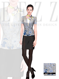 時尚套裙款空乘制服設計圖509