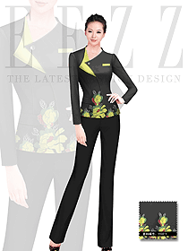 原創設計黑色空姐制服款式圖498