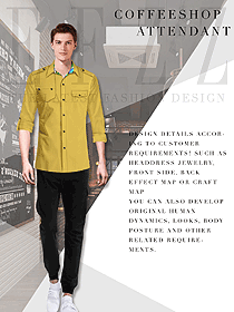 新款長袖男款快餐廳服務(wù)員制服設(shè)計圖331