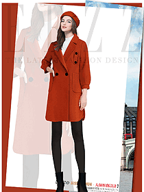 新款女職業裝大衣制服設計圖253