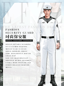 海軍風男款長袖保安服款式圖415