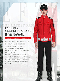 時尚長袖男款保安服夾克制服設計圖332