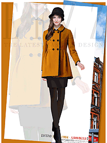 時(shí)尚女職業(yè)裝大衣服裝款式效果圖266