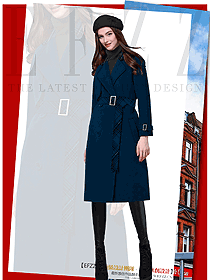 時(shí)尚女職業(yè)裝大衣服裝款式效果圖269