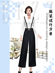 原創(chuàng)制服設(shè)計(jì)女職業(yè)裝長袖襯衫款式圖353