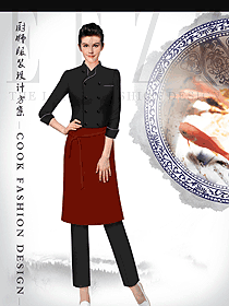 時尚女款廚師服款式設(shè)計(jì)圖476