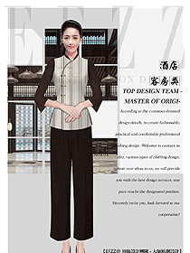 原創(chuàng)設(shè)計(jì)客房服務(wù)員服裝款式圖657