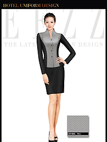 酒店服裝中餐服務員制服設計1411