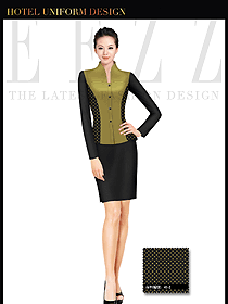 酒店服裝中餐服務員制服設計1420