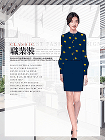 新款女職業裝長袖襯衫制服設計圖388