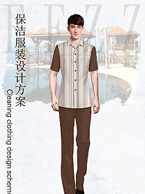 新款短袖男款保潔PA服裝款式圖263