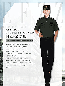 時(shí)尚短袖保安服設(shè)計(jì)圖384