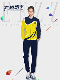 時尚長袖男款促銷服服裝款式圖1009