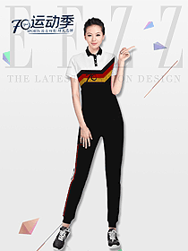 時尚女職業(yè)裝T恤制服設(shè)計圖035