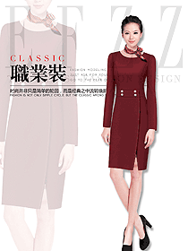 原創制服設計女職業裝夏裝款式圖870