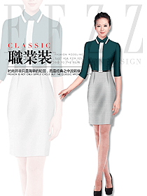 原創制服設計女職業裝夏裝款式圖876
