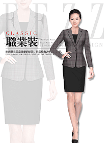 時尚女職業(yè)裝夏裝制服設計圖880