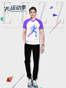 男職業裝T恤服裝款式效果圖134