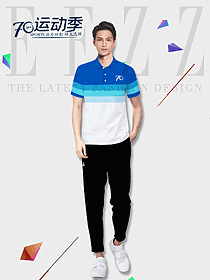 男職業裝T恤服裝款式效果圖136