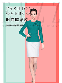 原創(chuàng)制服設(shè)計女秋冬職業(yè)裝設(shè)計稿1671