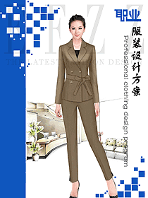 原創(chuàng)制服設(shè)計女秋冬職業(yè)裝設(shè)計圖1713