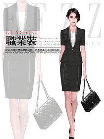 新款女職業裝夏裝制服設計圖956