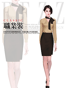 原創制服設計女職業裝夏裝款式圖970
