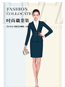 原創制服設計女款酒店大堂服裝款式圖1228