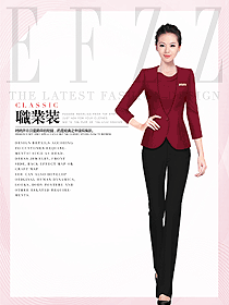 原創制服設計女款水療會所咨客服裝款式圖467