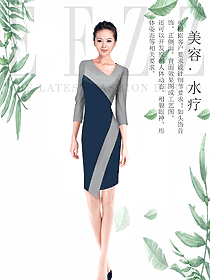 女款SPA水療會所咨客制服設計圖465