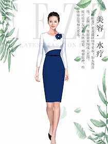 女款SPA水療會所咨客制服設計圖441