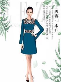 時尚水療SPA會所咨客迎賓服裝款式圖436