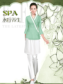 原創制服設計女款美容會所服裝款式圖647