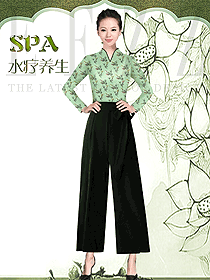 時尚女款美容技師制服設計圖643