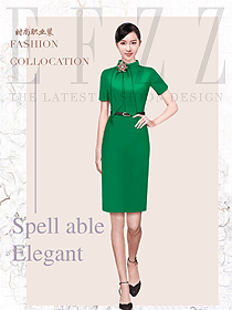原創制服設計女職業裝夏裝款式圖980