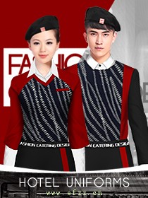 快時尚餐飲服務人員制服設計方案