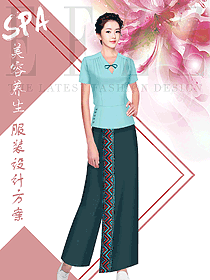 新款美容技師護士款式設計圖822