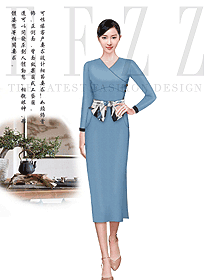 原創制服設計女職業裝夏裝款式圖983