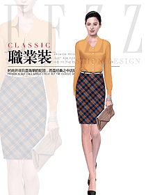 原創制服設計女職業裝長袖襯衫款式圖396