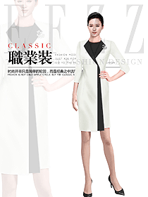 時尚女職業裝夏裝制服設計圖993