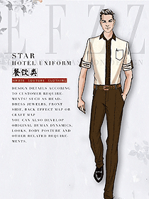 原創設計中餐服務員服裝款式圖2157