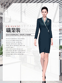 原創制服設計女職業裝夏裝款式圖1013