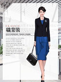 新款女職業(yè)裝夏裝制服設(shè)計(jì)圖1032