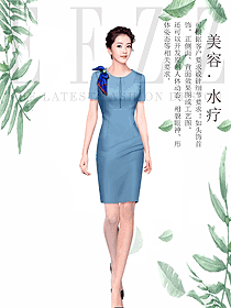 時(shí)尚女款總臺(tái)收銀接待制服設(shè)計(jì)圖475