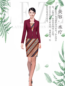 原創設計總臺收銀接待服裝款式圖478