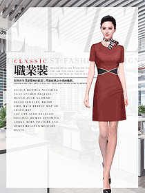 新款短袖女職業裝夏裝制服設計圖1044